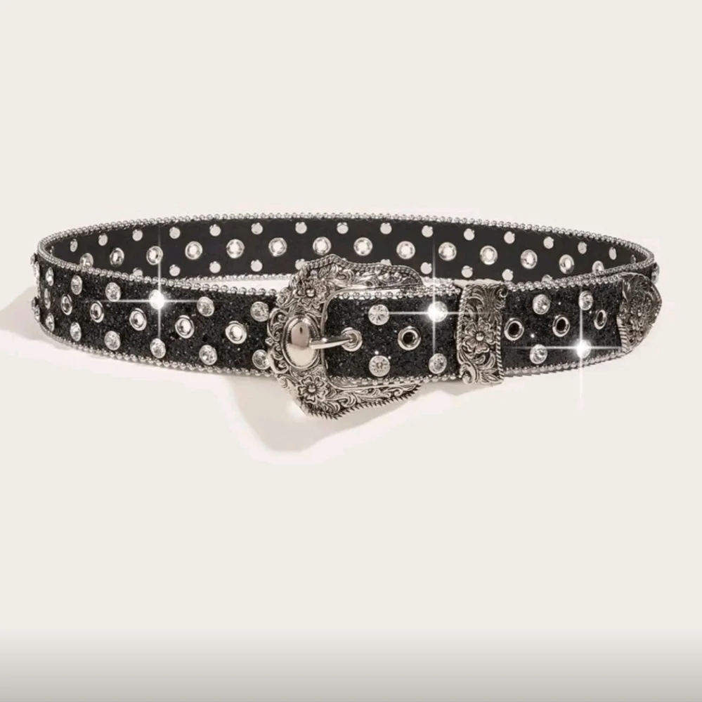 Black Rhinestone Belt with Glitz Belt